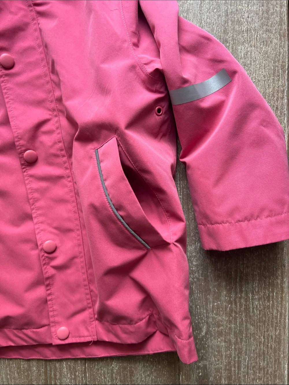 EUC Mini Boden Pink Waterproof Fisherman's Jacket